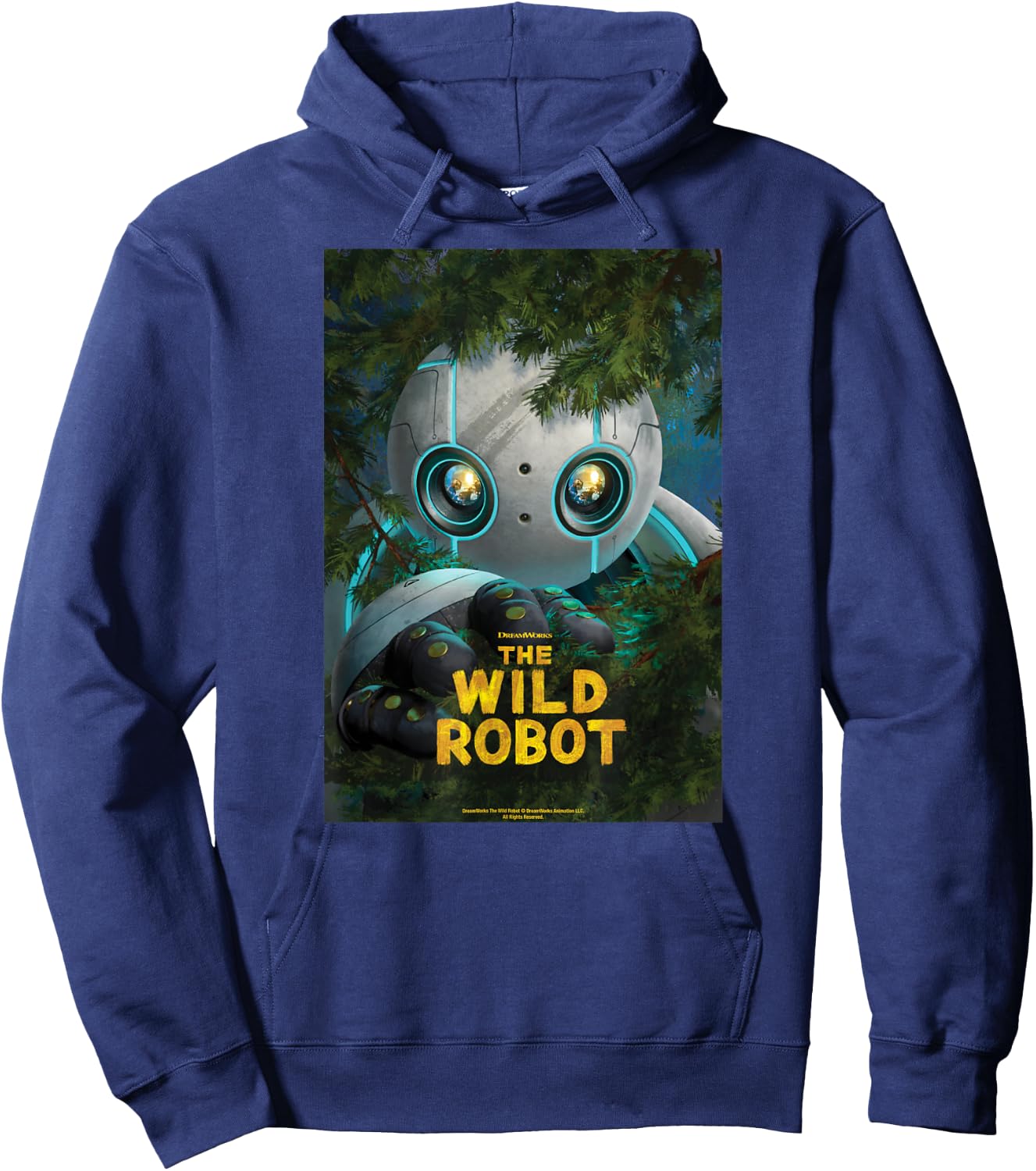 DreamWorks The Wild Robot Poster Hoodie - Hoodie | Navy