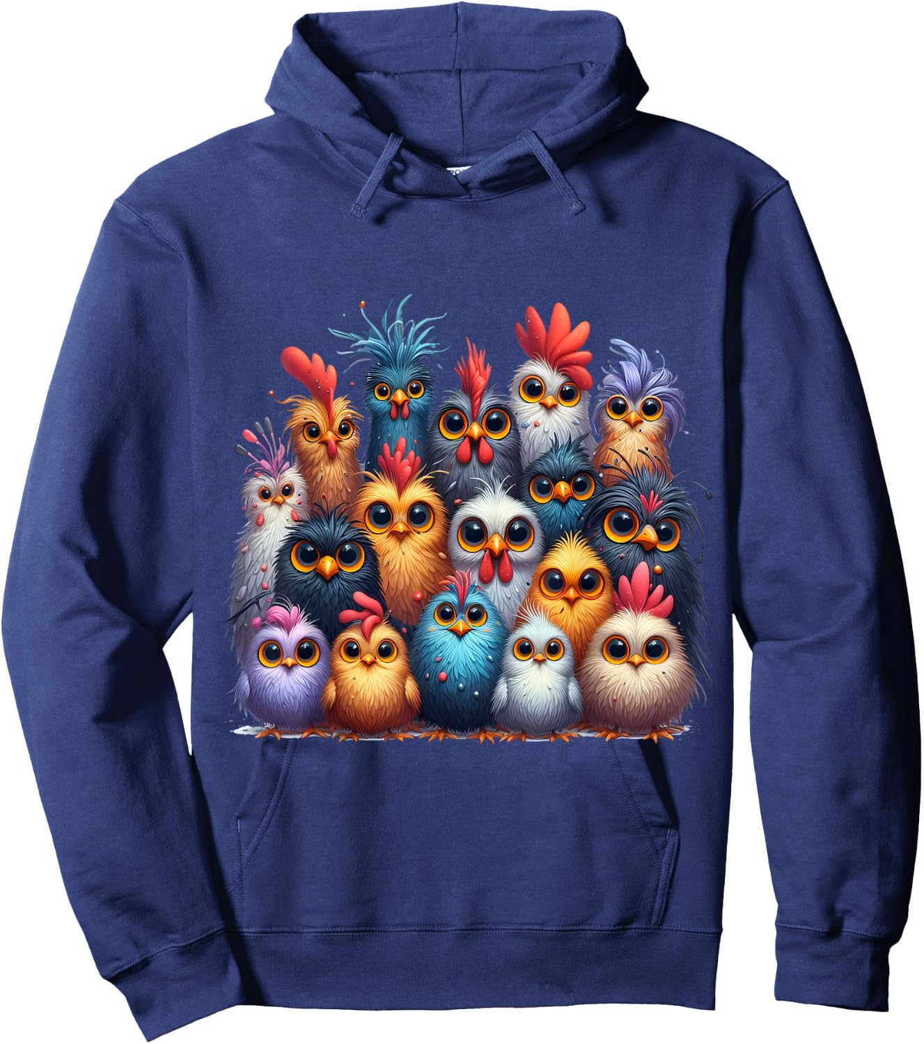 Photo Family Chickens Hoodie - Hoodie | Navy
