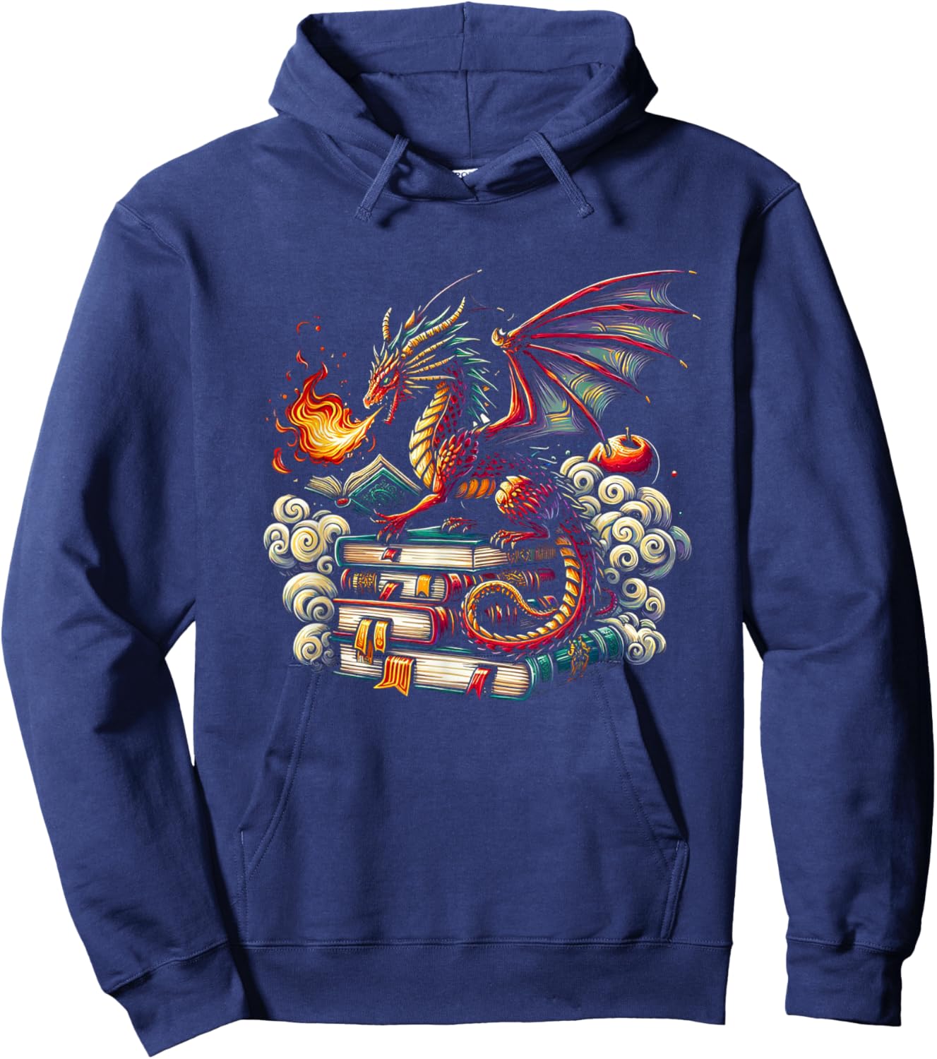 Dragon Chinese Mythical Creature Japanese Hoodie - Hoodie | Navy