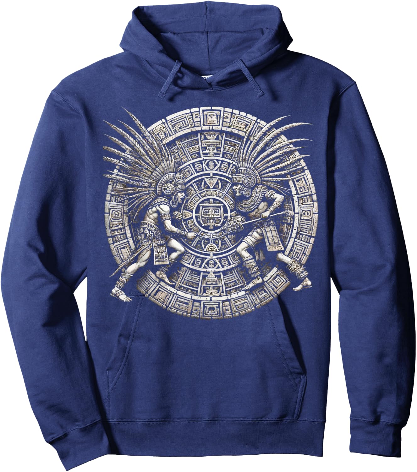 Aztec Warrior Mayan Indigenous Mexican Aztec Jaguar Hoodie - Hoodie | Navy