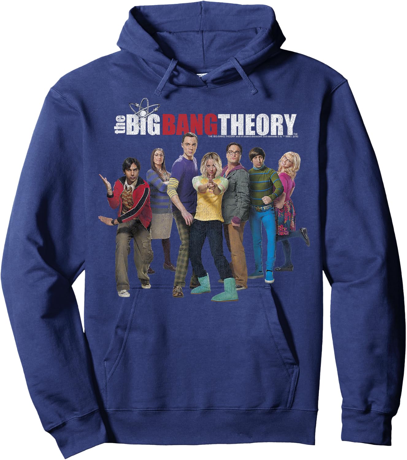 The Big Bang Theory Group Shot Logo Hoodie - Hoodie | Navy