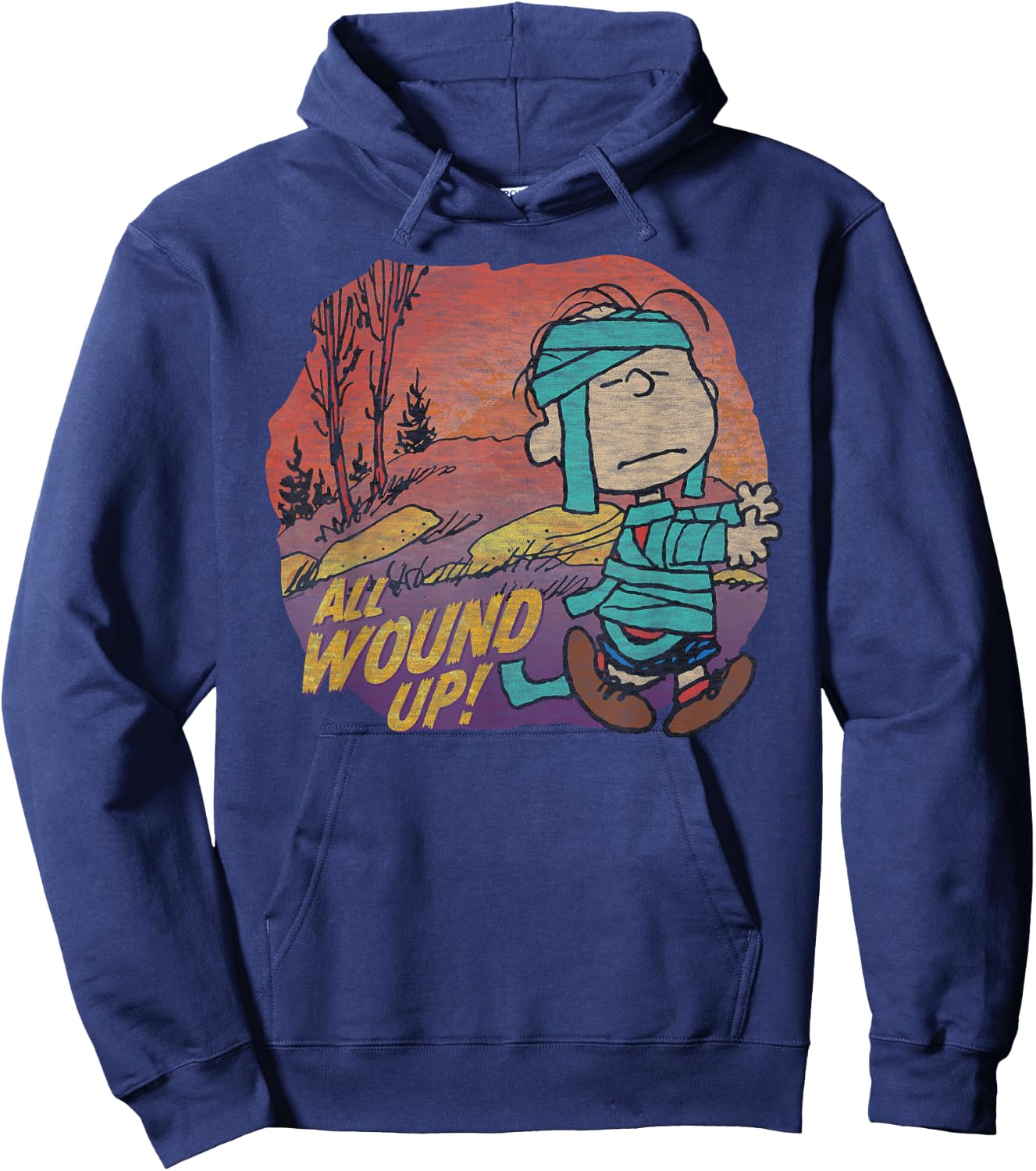 Peanuts Halloween Linus Mummy Hoodie - Hoodie | Navy