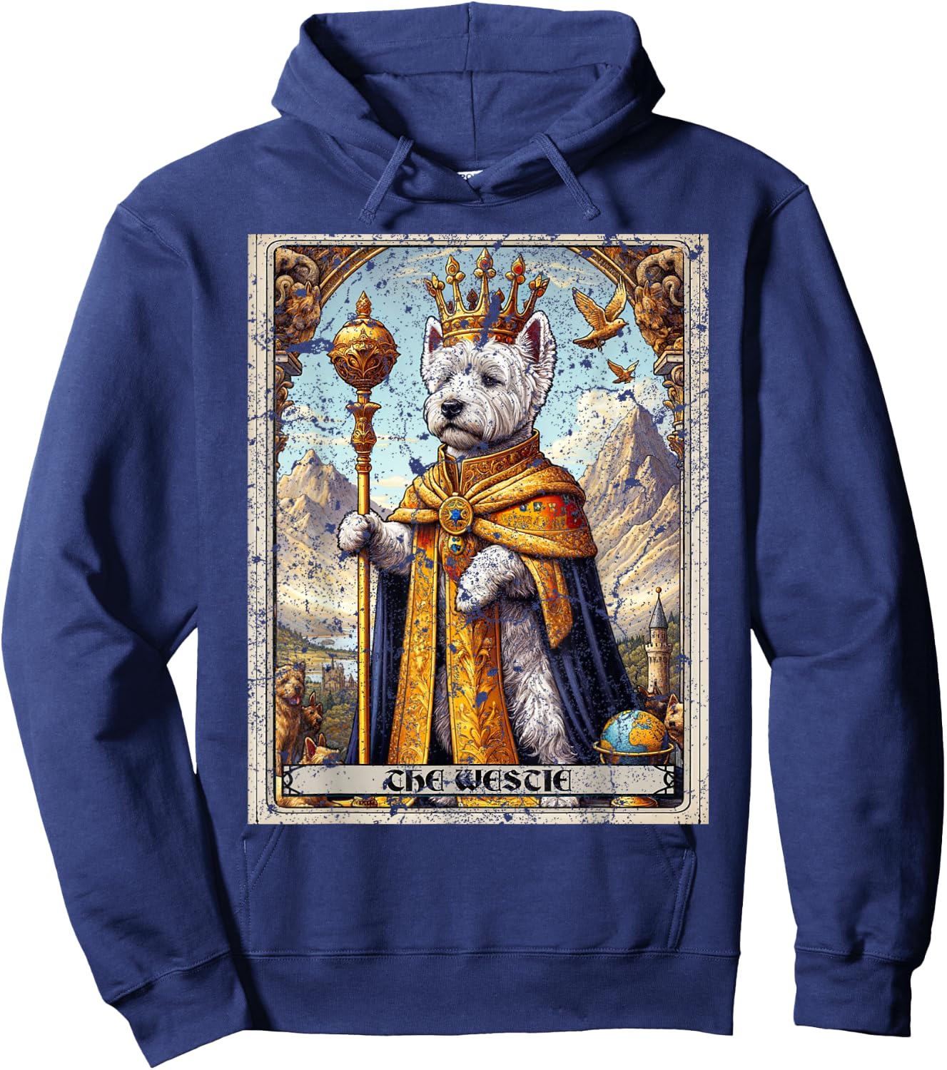 Westie Tarot Card Dog Hoodie - Hoodie | Navy
