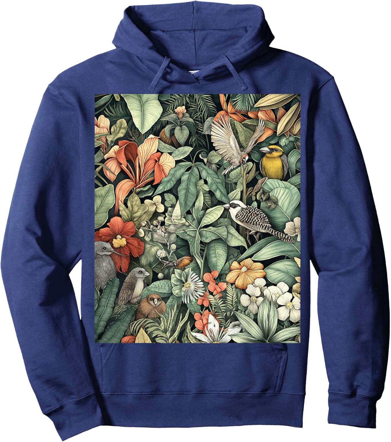 Botanical Illustrations for Nature Lovers Hoodie - Hoodie | Navy