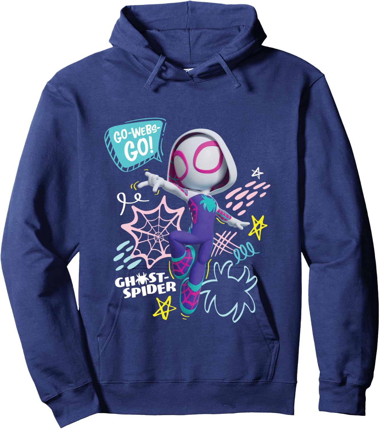 Marvel Spidey and His Amazing Friends Ghost-Spider Go Webs! Hoodie - Hoodie | Navy