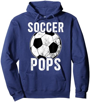 Soccer Pops Grandpa Pops Of A Soccer Player Pops Hoodie - Hoodie | Navy
