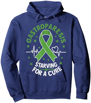 Gastroparesis Starving For A Cure Gastroparesis Awareness Hoodie - Hoodie | Navy