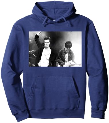 Morrissey & Johnny MARR Live The Smiths by Stephen Wright Hoodie - Hoodie | Navy