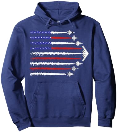 USA Fighter Jets 4th of July Men Women Kids Funny Patriotic Hoodie - Hoodie | Navy