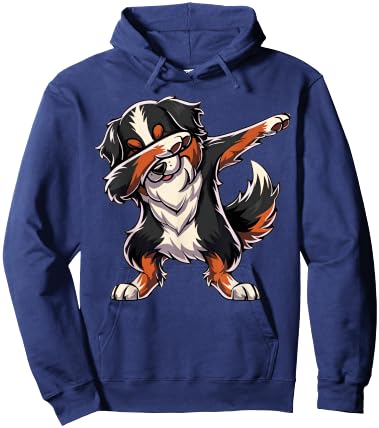 Dabbing Bernese Mountain Dab Dance Dog Lover Gifts Hoodie - Hoodie | Navy