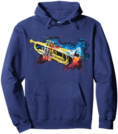 Men, Women and Kids Trumpet Hoodie - Hoodie | Navy