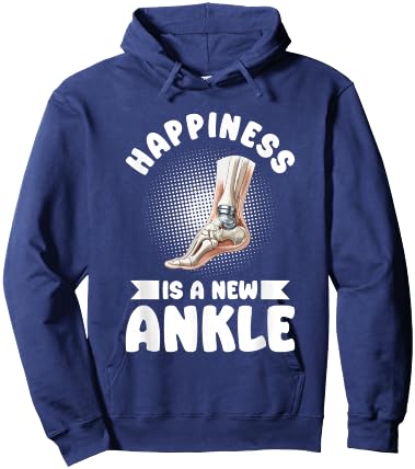 Bionic Ankle Replacement Surgery Joint Recovery Survivor Hoodie - Hoodie | Navy