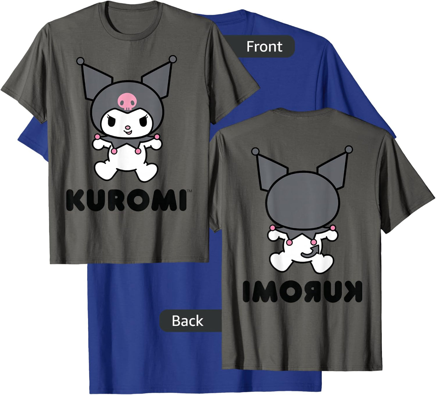 Kuromi Character Front and Back Small T-Shirt - T-Shirt | Royal