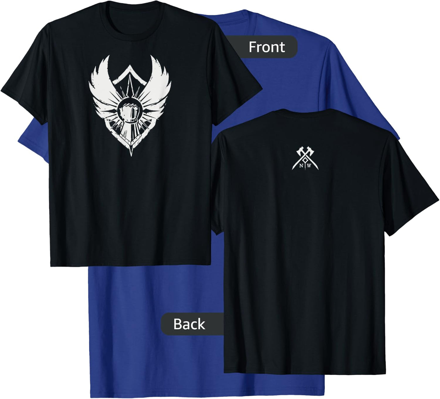 Amazon Games - New World Covenant Logo , Men's Black Small Classic Fit Short Sleeve Cotton T-Shirt - T-Shirt | Royal