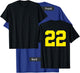 Yellow Number 22 (on Back) Sports Team Jersey Number T-Shirt - T-Shirt | Royal