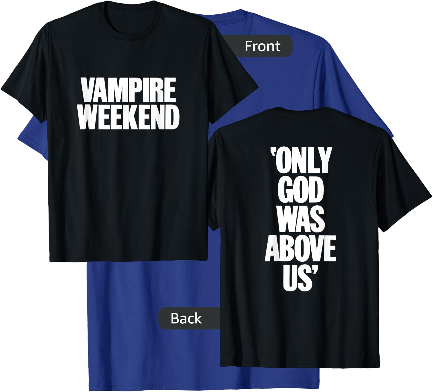 Only God Was Above Us Black T-Shirt - T-Shirt | Royal