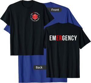 Emergency Department ER Trauma Front and Back Design T-Shirt - T-Shirt | Royal
