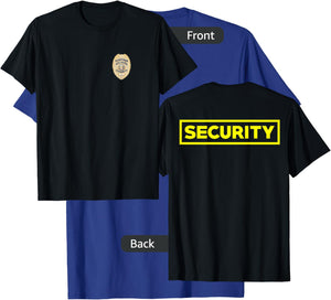 Security Officer Enforcement Badge Police Guards Duty T-Shirt - T-Shirt | Royal