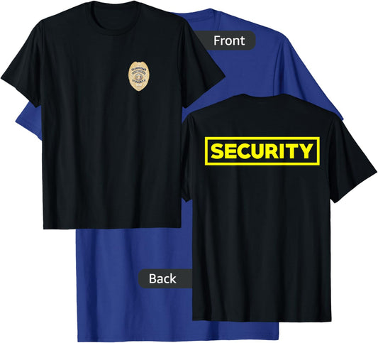 Security Officer Enforcement Badge Police Guards Duty T-Shirt - T-Shirt | Royal
