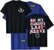 On My Husband's Last Nerve Funny Women Wife Cute (on Back) T-Shirt - T-Shirt | Royal
