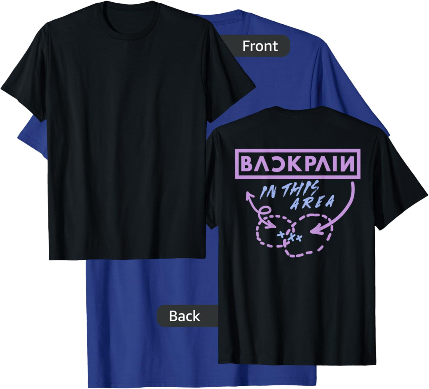 Back Pain In This Area (on back) T-Shirt - T-Shirt | Royal