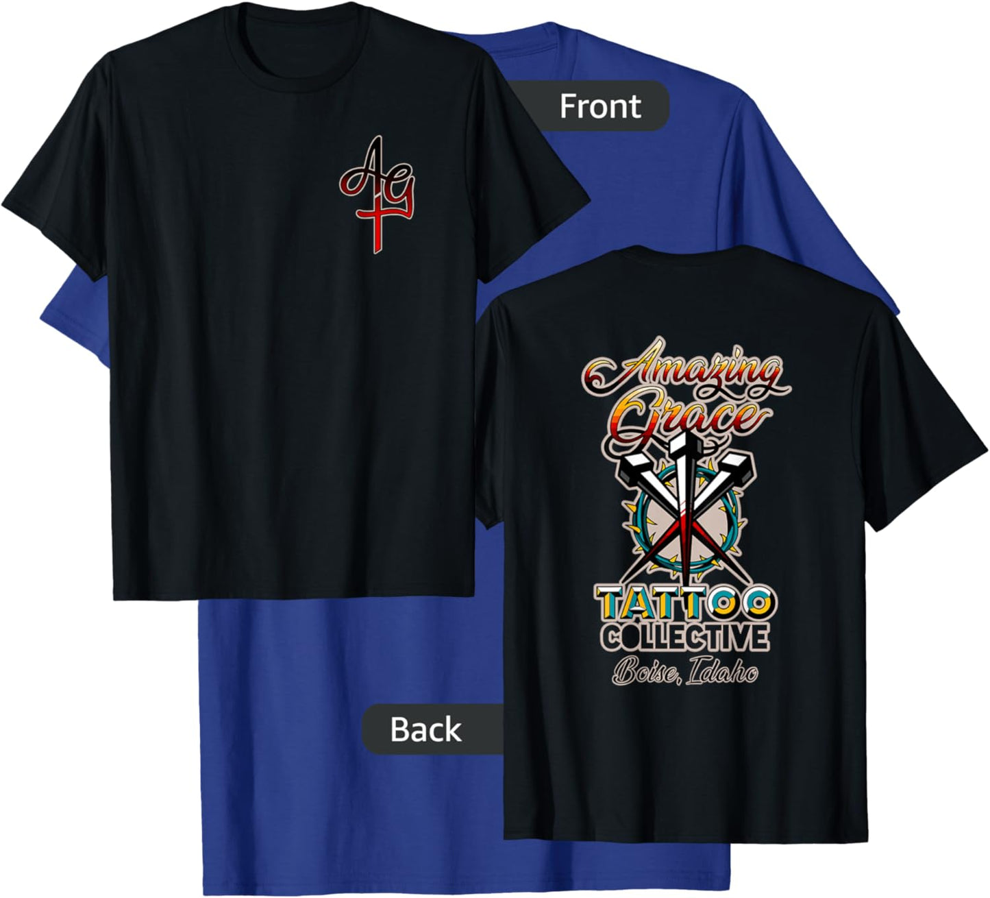 Amazing Grace Tattoo Apparel T-Shirt - T-Shirt | Royal