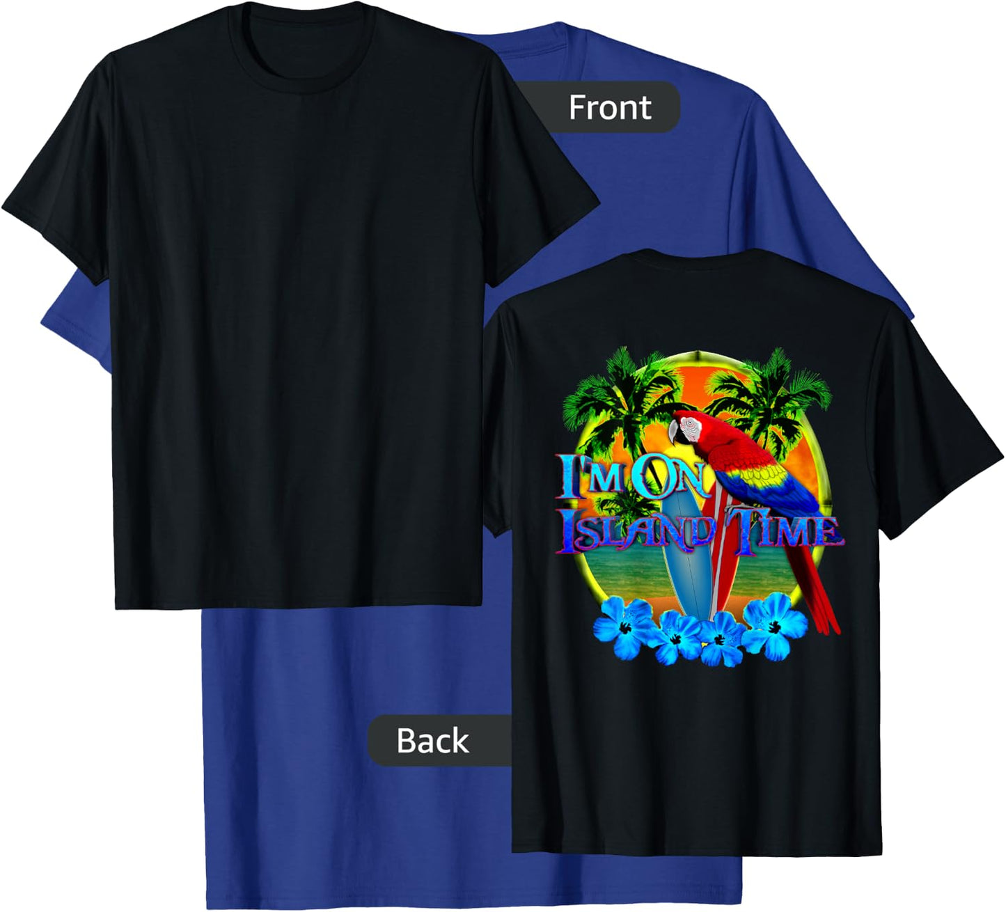 I'm On Island Time Tropical Beach T-Shirt - T-Shirt | Royal