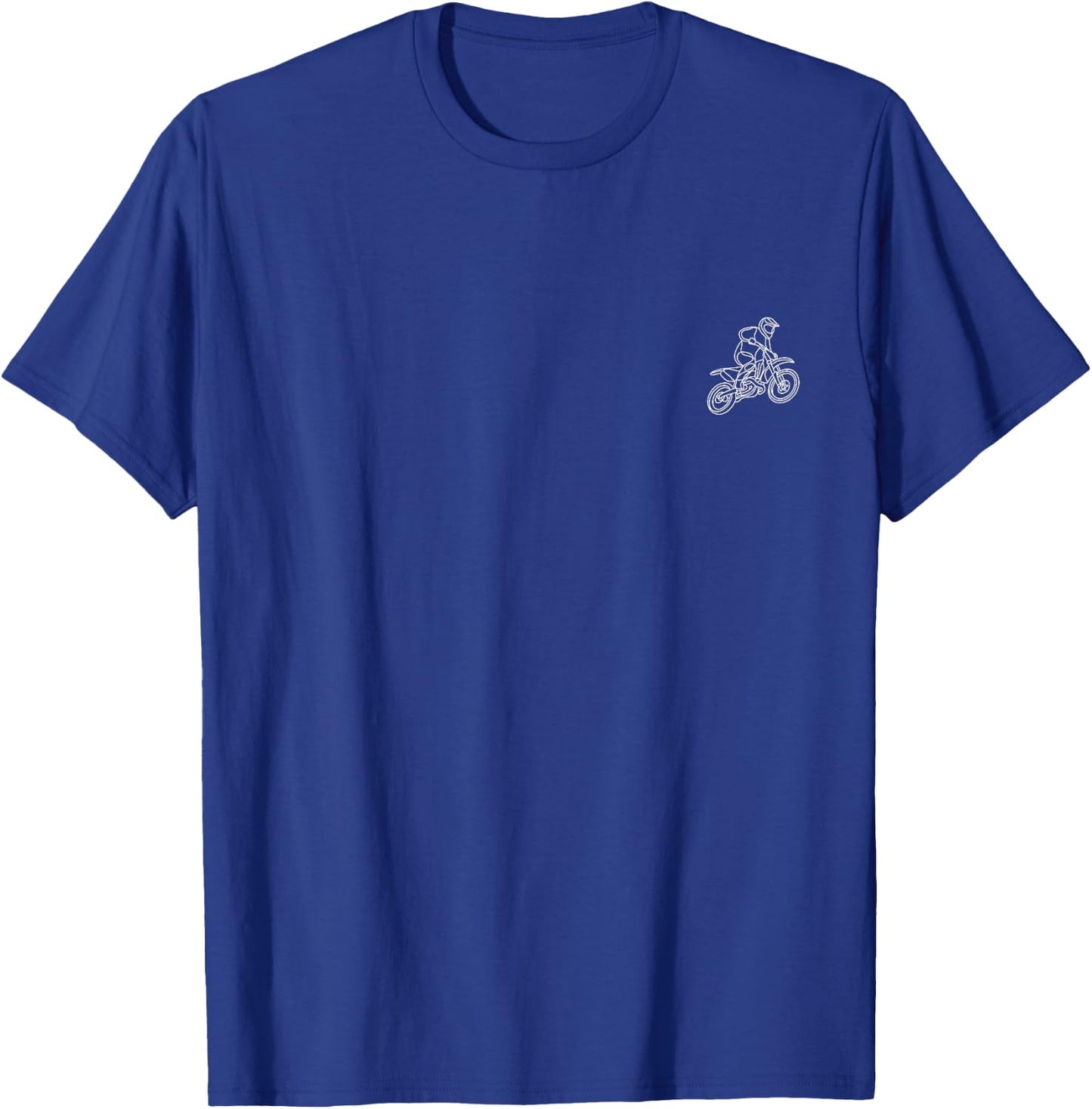 Dirt Bike Minimalism T-Shirt - T-Shirt | Royal