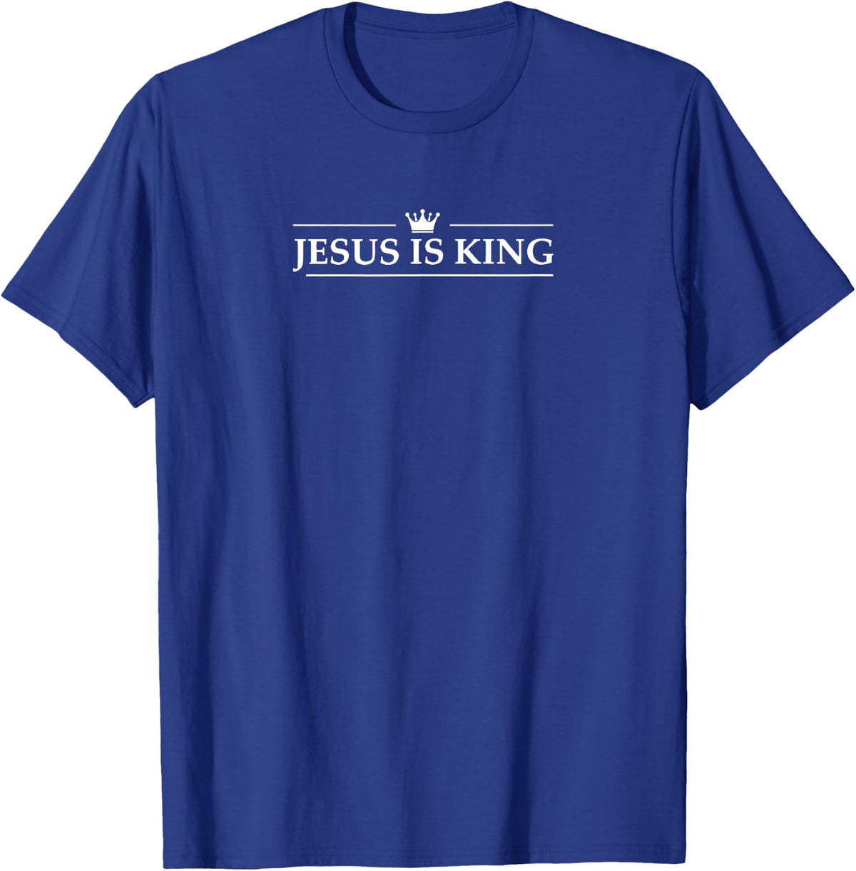 Christian Jesus Is King Design Crown T-Shirt - T-Shirt | Royal
