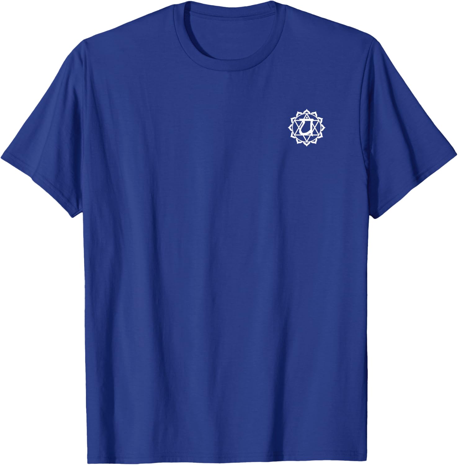 Anahata Heart Chakra Yoga Small Print T-Shirt - T-Shirt | Royal