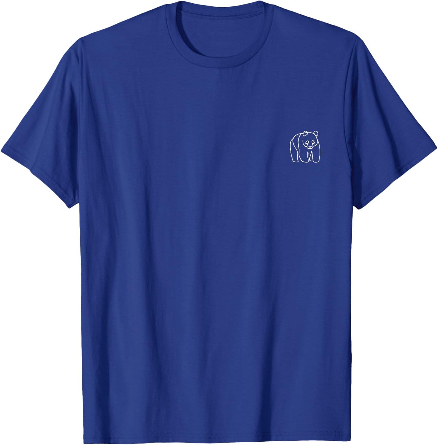 Panda Minimalistic T-Shirt - T-Shirt | Royal