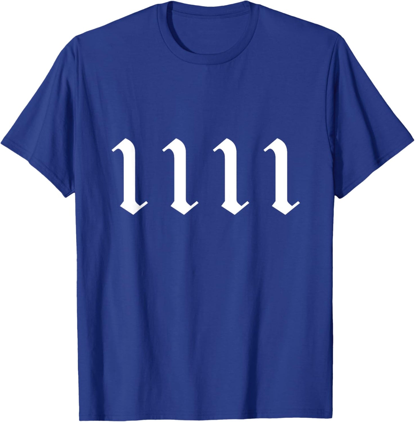 1111 Numerology Spiritual Personal Number 1111 Angel Number T-Shirt - T-Shirt | Royal