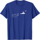 Detroit Airport Code Souvenir Gift DTW T-Shirt - T-Shirt | Royal