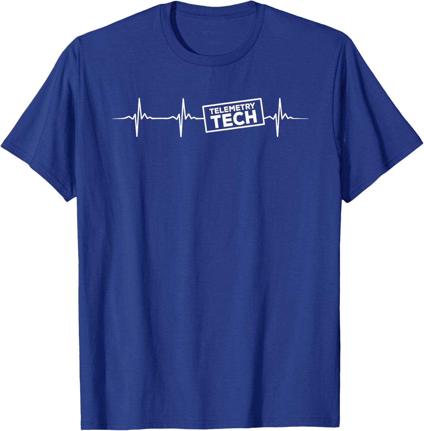 Telemetry Tech Heartbeat Outfit Cardiac Telemetry Technician , Small, Black T-Shirt - T-Shirt | Royal