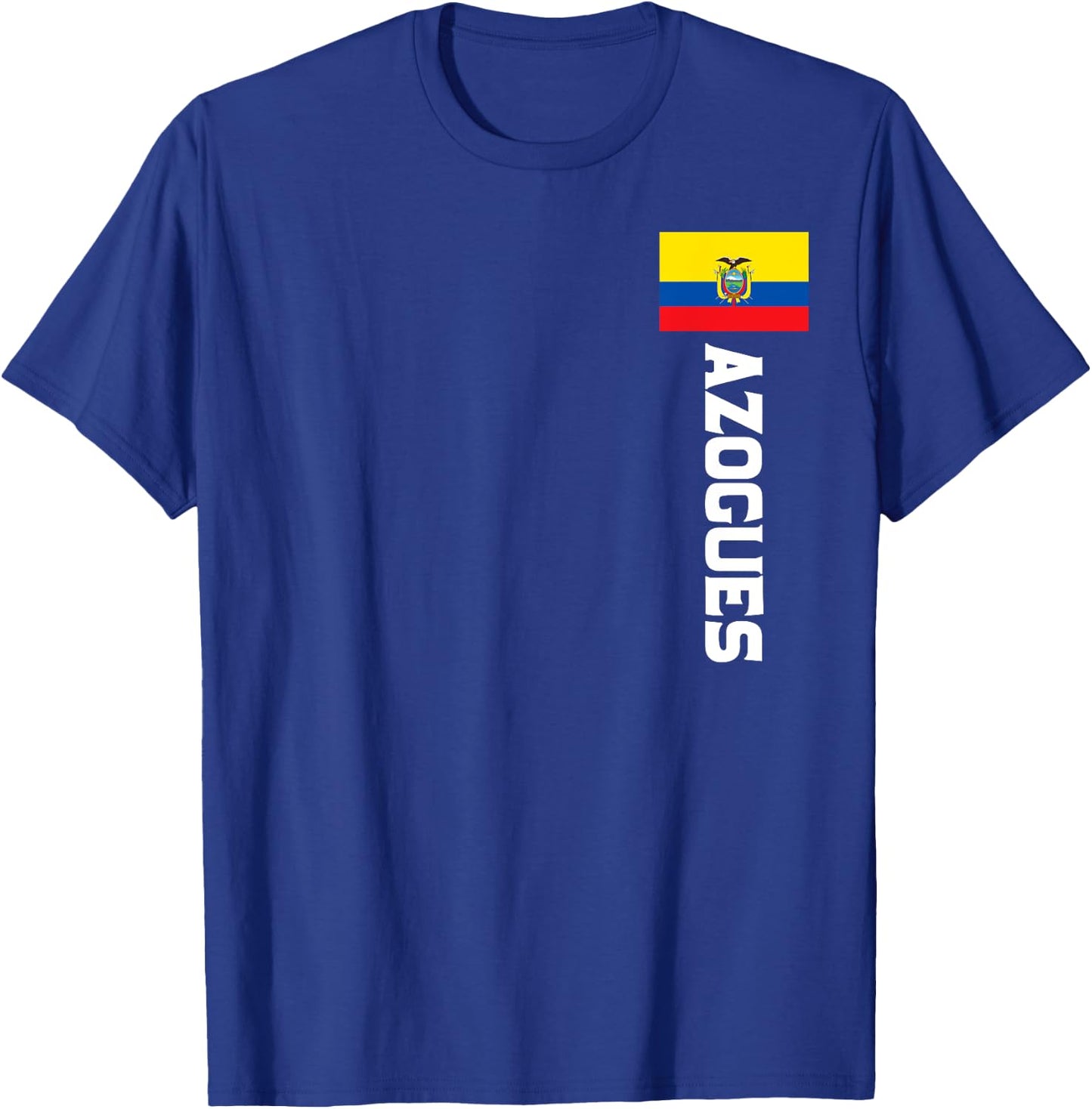 Azogues Ecuador Flag Emblem Escudo Bandera T-Shirt - T-Shirt | Royal