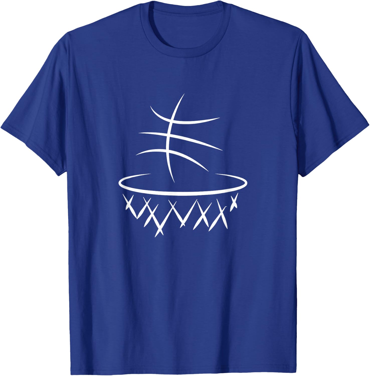 Graphic Basketball T-Shirt - T-Shirt | Royal