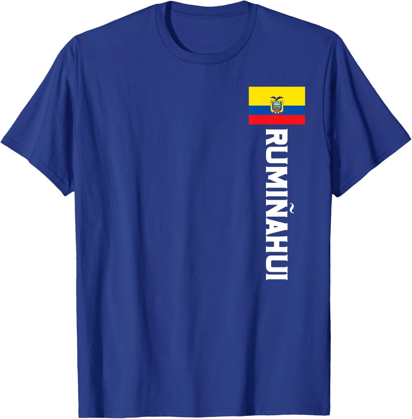 Rumiñahui Ecuador Flag Emblem Escudo Bandera T-Shirt - T-Shirt | Royal
