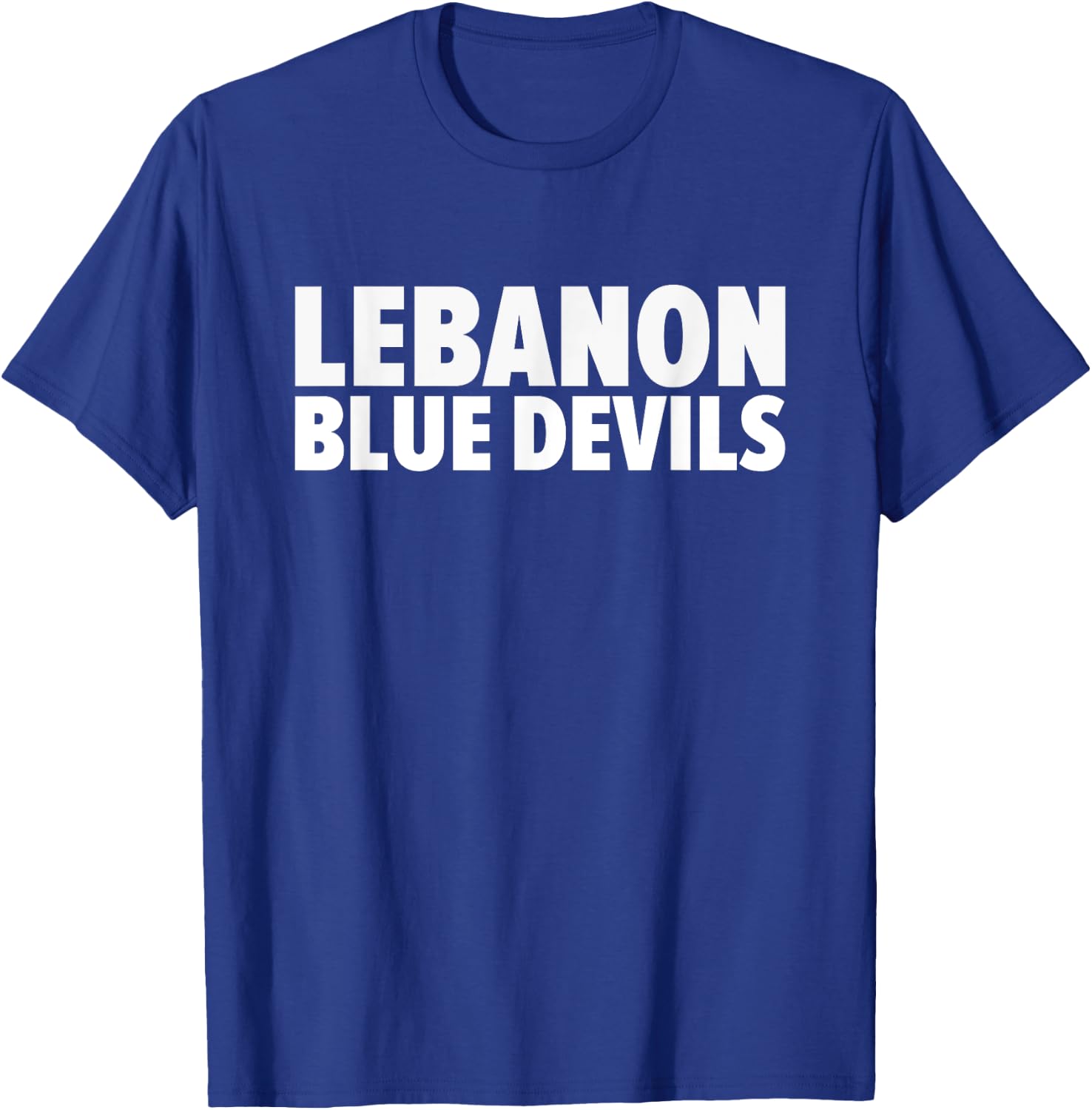 Lebanon Blue Devils Bold T-Shirt - T-Shirt | Royal