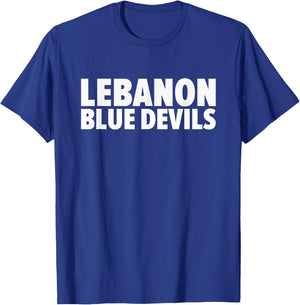 Lebanon Blue Devils Bold T-Shirt - T-Shirt | Royal