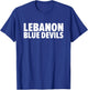 Lebanon Blue Devils Bold T-Shirt - T-Shirt | Royal