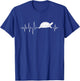 Heartbeat Turtle - Ocean Animal Cute Tortoise T-Shirt - T-Shirt | Royal