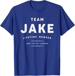 Team Jake Lifetime Member Funny Name Jake T-Shirt - T-Shirt | Royal