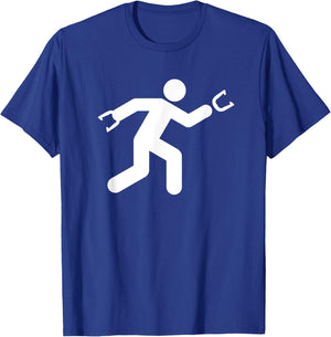 Sign Man - Horseshoe Throwing Shirt Horseshoe Pitchers Gift T-Shirt - T-Shirt | Royal