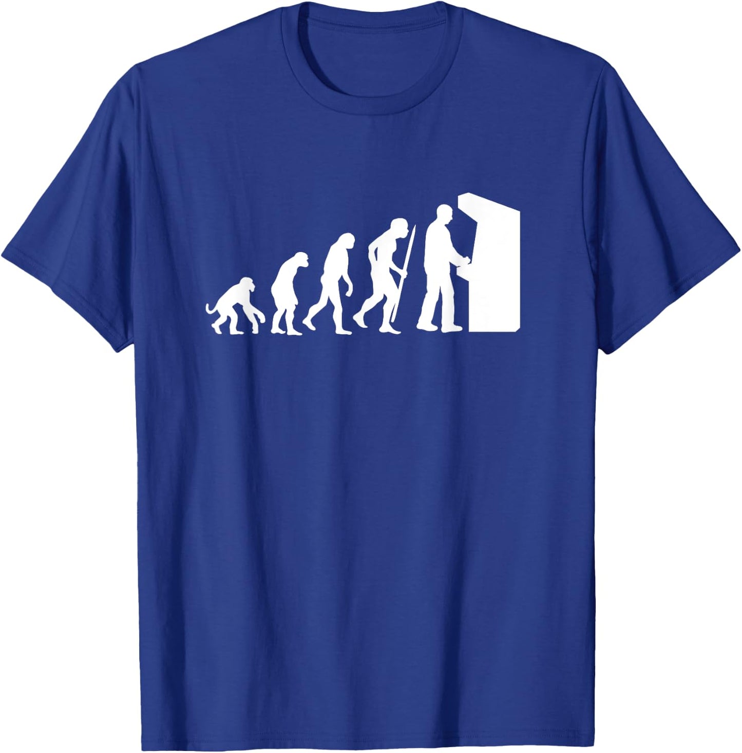 Funny Arcade Evolution arcade old school video game T-Shirt - T-Shirt | Royal