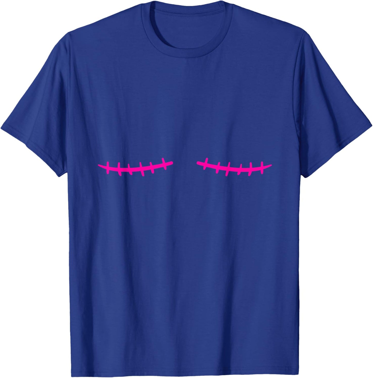 Double Mastectomy Breast Cancer Survivor T-Shirt - T-Shirt | Royal