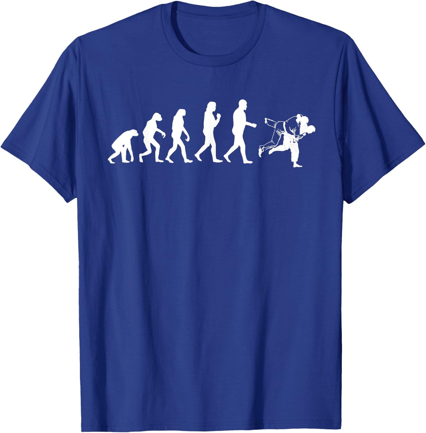 Cute Brazilian Combat Sports Lover Athlete Designs Funny Evolution Jiu Jitsu Gift Men Women Cool Martial Arts T-Shirt - T-Shirt | Royal