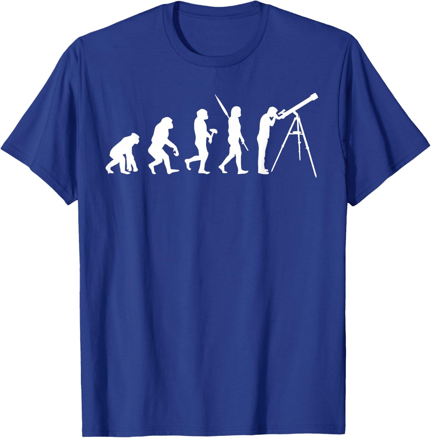 Funny Astronomy Evolution Shirt - Women's Black Short Sleeve - Small - Regular Fit - Cotton 65%, Polyester 35% T-Shirt - T-Shirt | Royal