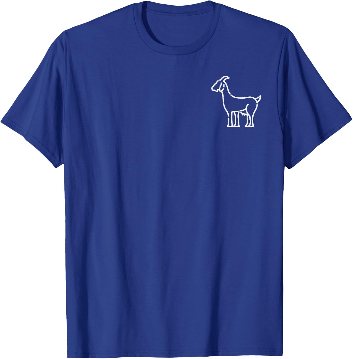 Goat Pocket Cute Farm Animal Boys Girls Kids Youth Women Men T-Shirt - T-Shirt | Royal