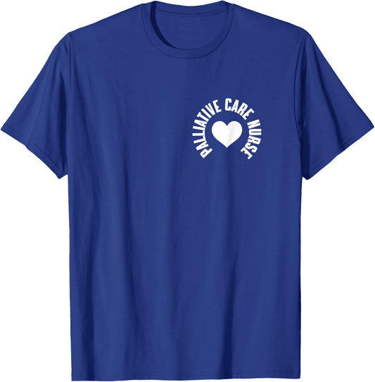 Palliative Care Nurse Pocket Apparel End-Of-Life Hospice T-Shirt - T-Shirt | Royal
