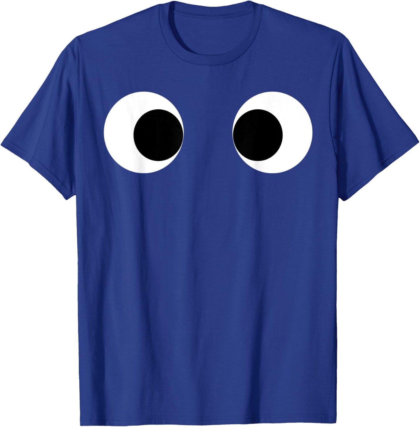 Really Creepy Scary Side Eyes Eyeballs Race Running Monster T-Shirt - T-Shirt | Royal